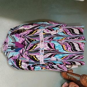 Custo Barcelona multi colored trench coat